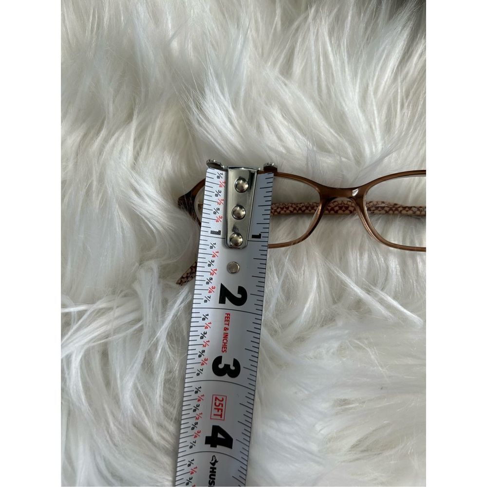 Coach Margarete toffee Eyeglasses Frames Full Rim Transparent Brown Clear Womens - Picture 9 of 9